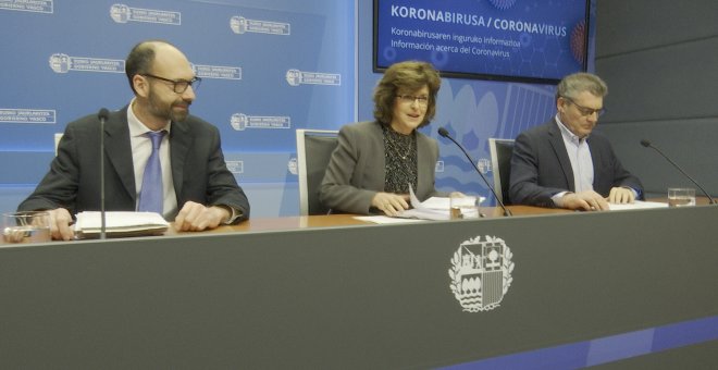 Rueda de prensa del Gobierno Vasco sobre el coronavirus