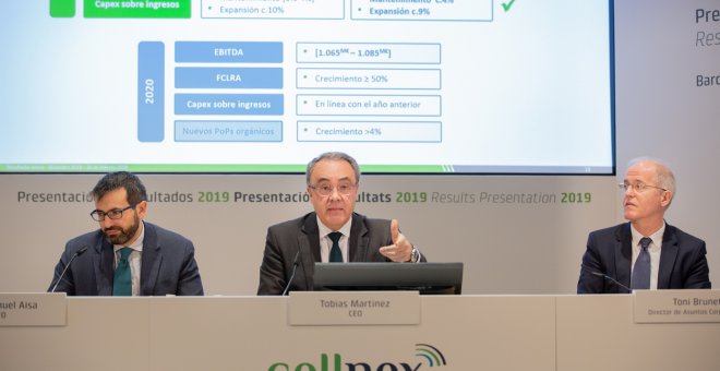 Cellnex reduce un 40% sus pérdidas en 2019, y supera los 1.000 millones en ingresos