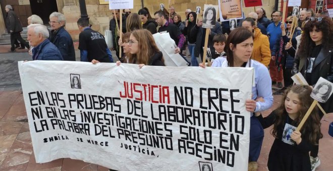 Movilización de la familia de Sheila Barrero en Oviedo