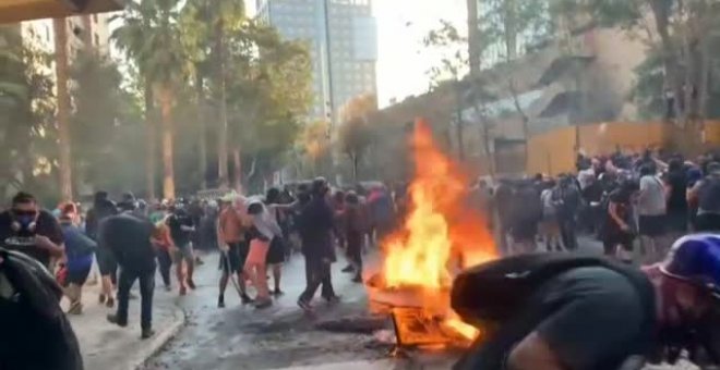 Nuevas protestas en Chile acaban con enfrentamientos entre Policía y manifestantes