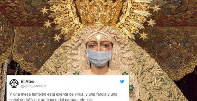 "Se me ocurren pocos métodos de propagación del coronavirus mejores que un besamanos": las redes, perplejas ante las declaraciones de una cofradía sevillana