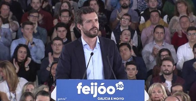 Casado afea a Sánchez que vaya a Euskadi a "meterse con Feijóo"