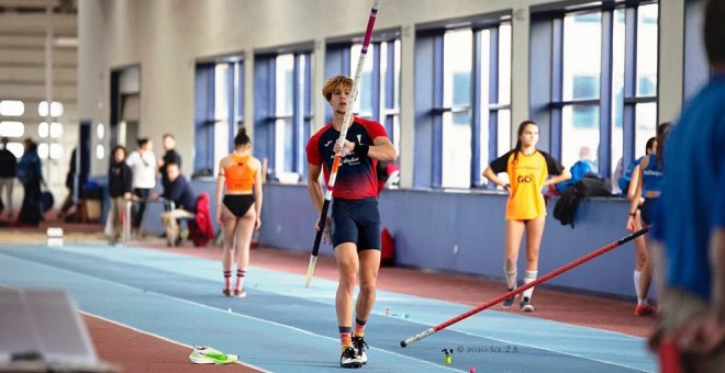 Bruno Comín, Subcampeón de España con doble récord regional Sub-23