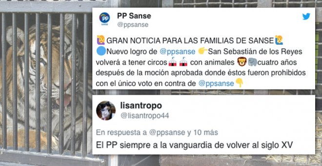 El PP describe como un "logro" y una "gran noticia para las familias" el regreso de? los circos con animales