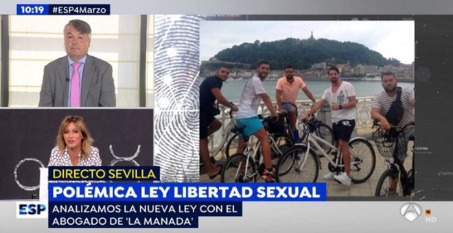 Críticas a 'Espejo Público' por recurrir al abogado de 'La Manada' para analizar la ley de Libertad Sexual