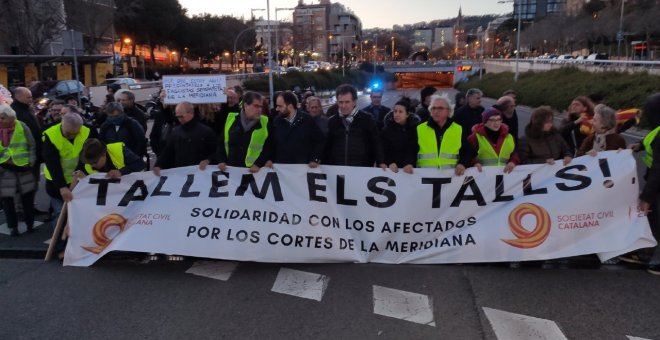 Ridícul estrepitós de Societat Civil Catalana durant el tall de Via Augusta