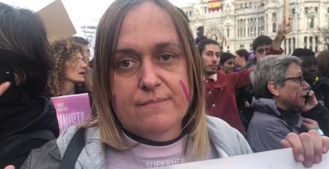 Mujeres LGTB en la manifestación del 8 de marzo de Madrid
