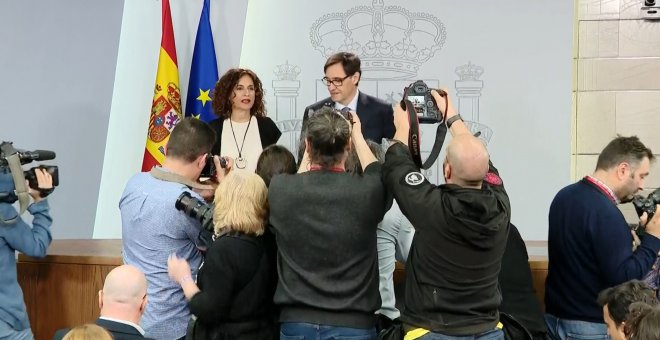 Illa y Montero en rueda de prensa tras Consejo de Ministros