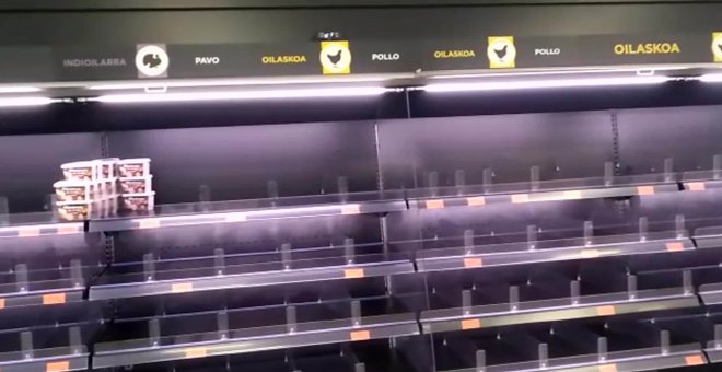 Supermercado de Bizkaia al límite de existencias