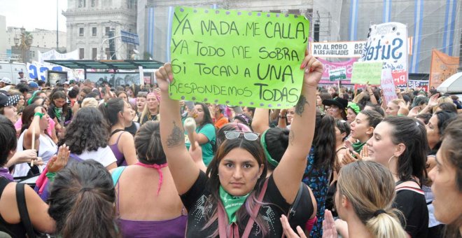 El feminismo revoluciona Buenos Aires por el 8-M