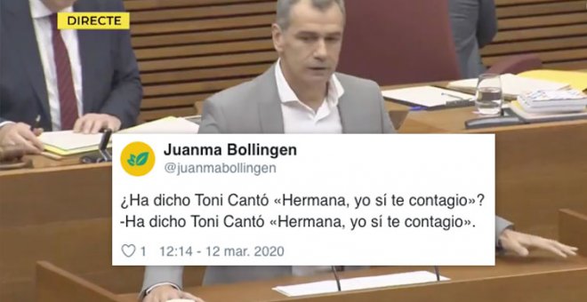 Toni Cantó se burla del positivo por coronavirus de Irene Montero y del feminismo en una sola frase