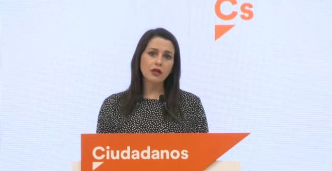 Arrimadas traslada su apoyo a Sánchez para que tome medidas "contundentes" frente al coronavirus