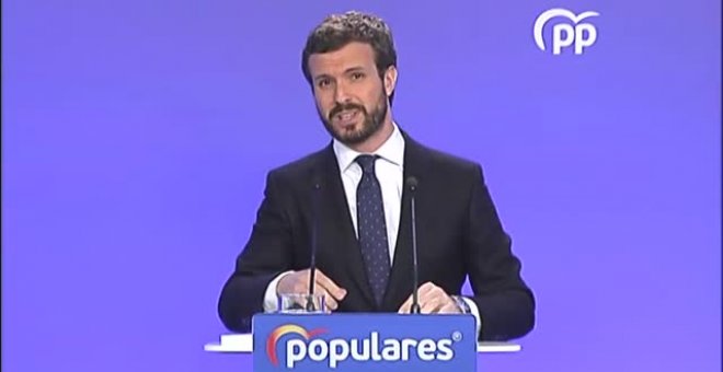 Casado sobre la gestión del PSOE: "El coronavirus no se va a detener con sugerencias"