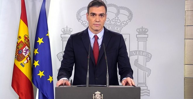 Sánchez anuncia que declarará el Estado de alarma durante 15 días