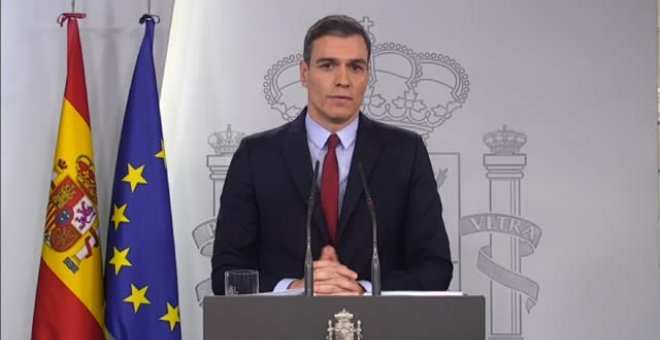 Sánchez apela a la unidad: "El virus no distingue de territorios ni de ideologías"