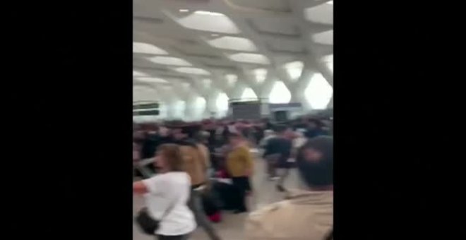 Caos en el aeropuerto de Marrakech tras la suspensión de vuelos a Europa