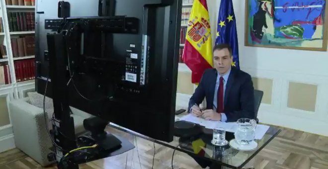 Los presidentes autonómicos participan en la videoconferencia con Sánchez