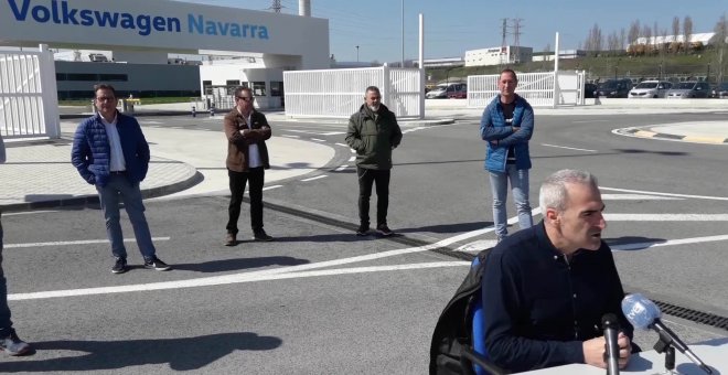 El comite de Volkswagen Navarra pide paralizar la producción