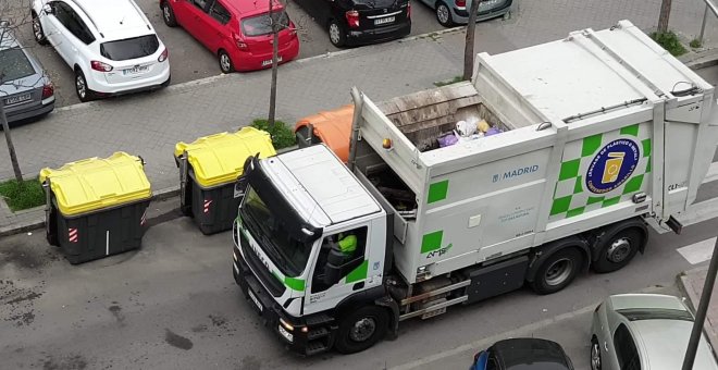 Recogida de basura en Madrid