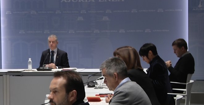 Reunión del lehendakari con los grupos políticos del Parlamento Vasco