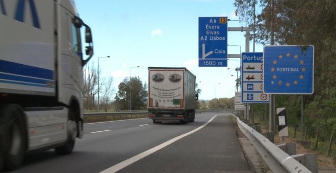 Frontera luso-española tras limitación de movimientos