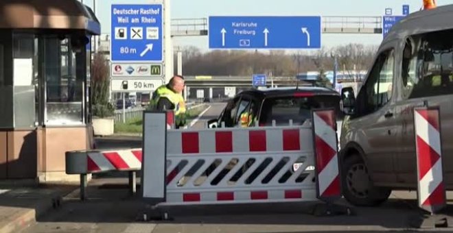 Primer día del cierre parcial de fronteras en Alemania