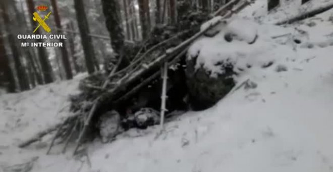 Rescatan a dos montañeros en Cotos (Madrid) tras sorprenderles una intensa nevada