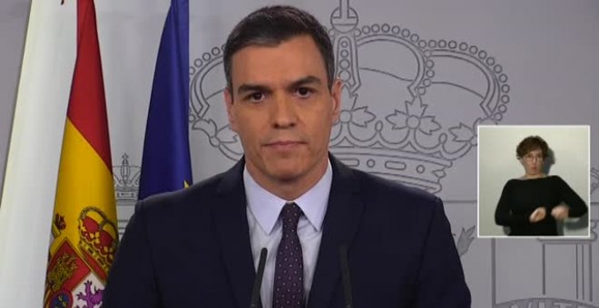 Sánchez anuncia la movilización de 200.000 millones de euros para hacer frente a la crisis del coronavirus