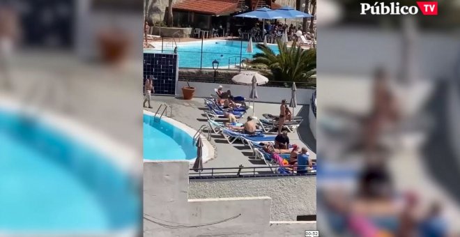 Turistas se saltan el estado de alarma por el coronavirus en Gran Canaria