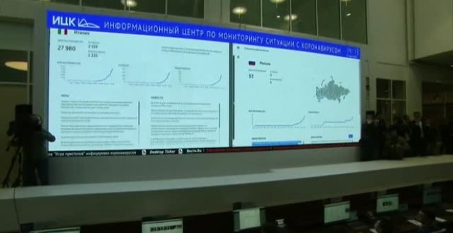 Putin visita el centro de respuesta para el coronavirus y afirma que "está bajo control"