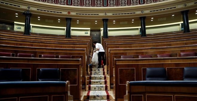 Sánchez rinde cuentas sobre el estado de alarma en un Congreso vacío por el coronavirus