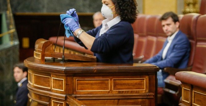 El Congreso debate imponer más restricciones en la Cámara tras el aumento de contagios en Madrid