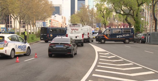 Continúan los controles policiales en Madrid por el coronavirus