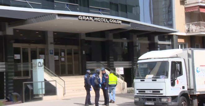 Ayre Gran Hotel Colón de Madrid recibe las primeras ambulancias