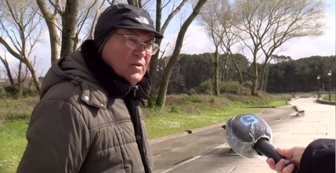 Lo increíble, en este vídeo de una tele gallega: un hombre que no se había enterado de la cuarentena