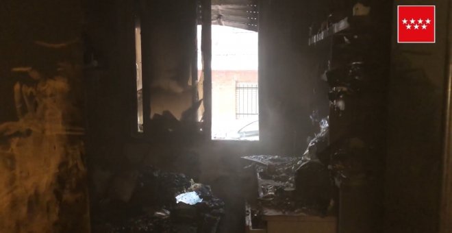 Incendio en una vivienda en Pozuelo de Alarcón