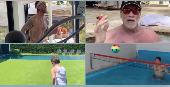 Famosos y ricos, dejad de enseñarnos cómo pasáis el confinamiento en vuestras mansiones con piscina