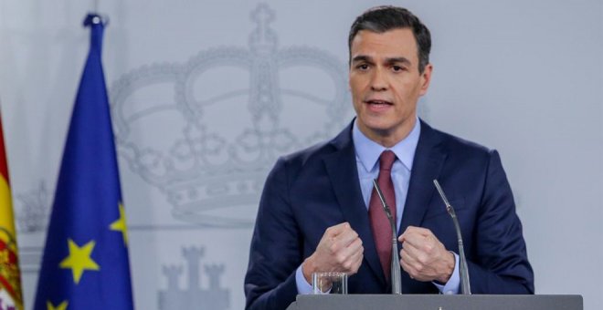 Sánchez pedirá en el Congreso prorrogar al menos 15 días más el estado de alarma