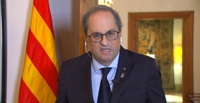 Torra entiende la prórroga del estado de alarma y tiende la mano a Sánchez