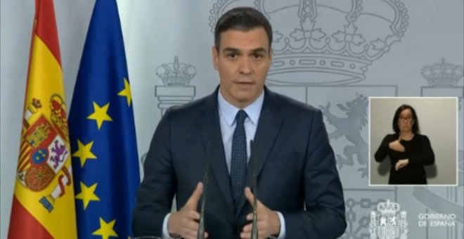 Sánchez pide a los partidos apoyo para ampliar el estado de alarma