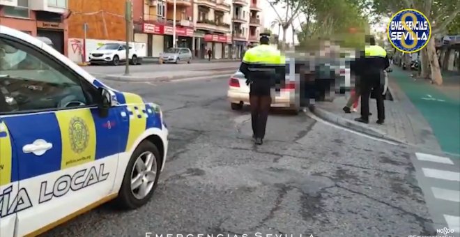 Interceptan vehículo en Sevilla con cinco menores a bordo