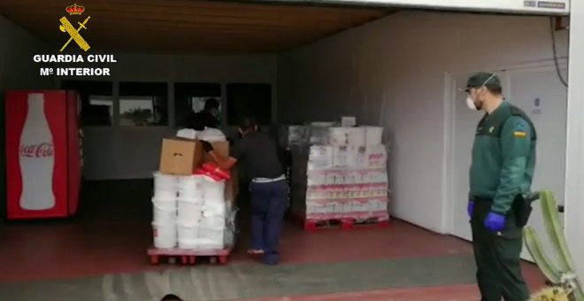 Guardia Civil de Las Palmas colabora en la gestión del excedente de comida