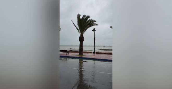 San Pedro de Pinatar es afectada por las lluvias torrenciales