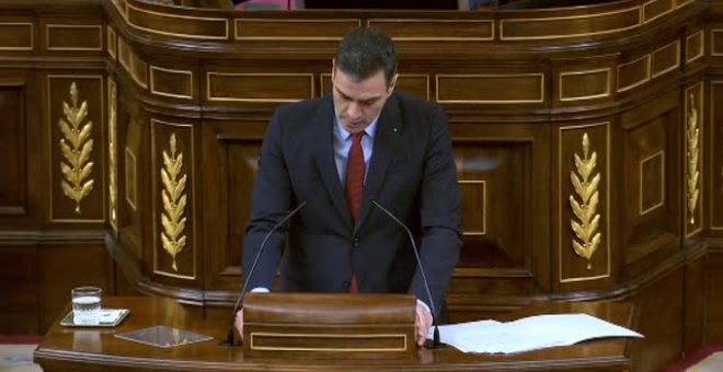 Sánchez pide unanimidad en el Congreso para prorrogar el estado de alarma
