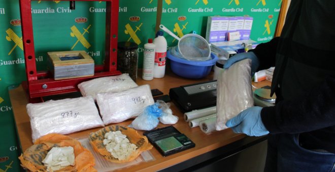 Desarticulada una organización de tráfico de droga en Cantabria con la intervención de 20 kilos de hachís