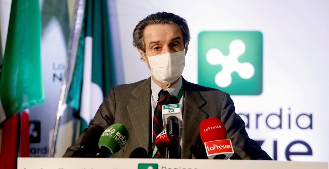 El presidente de Lombardía: "Un mes antes del primer contagio, el virus se ha difundido sin que nadie se diera cuenta"