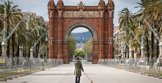 Les imatges d'una Barcelona confinada