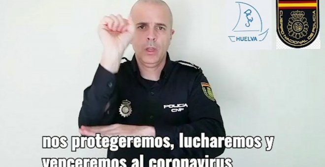 La Policía lanza un mensaje para combatir el COVID-19 en lengua de signos