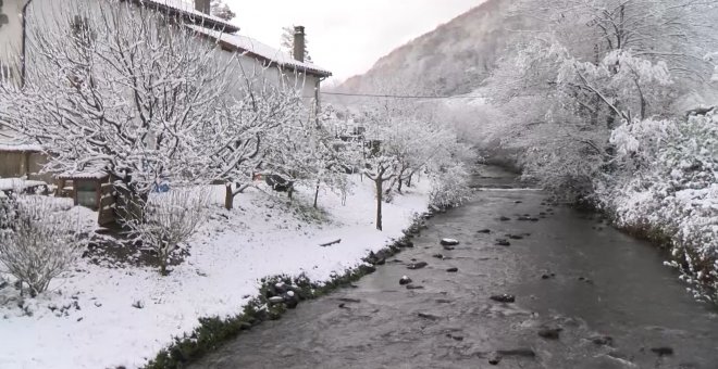 La nieve tiñe de blanco Navarra