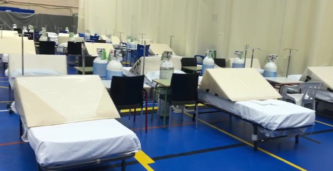 Arranca hoy el hospital de campaña de Leganés con los 30 primeros pacientes